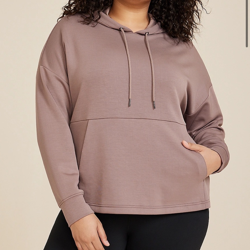 Maurices Scuba Knit Lilac Hoodie Size Medium